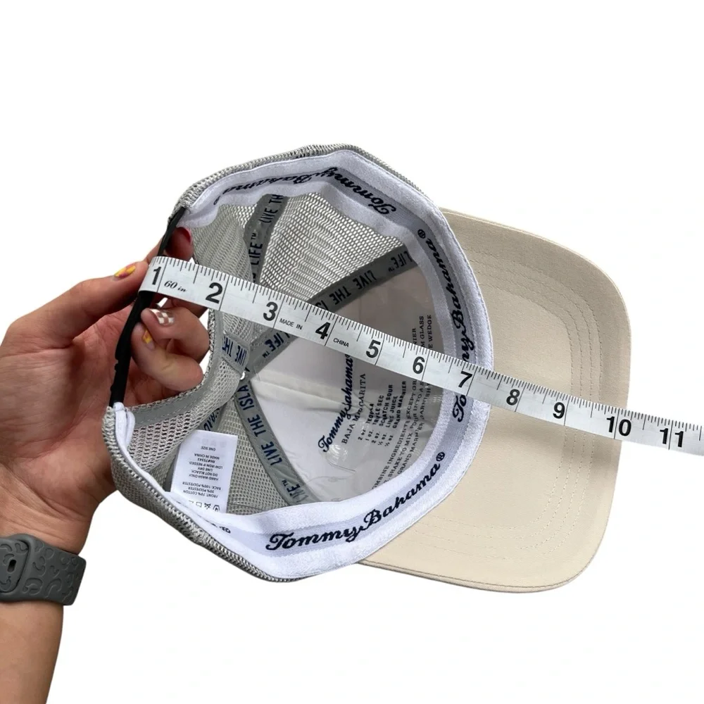 Tommy Bahama Men’s One Size, Cream Gray Marlin Adjustable Snap Back Baseball Hat - Picture 15 of 16